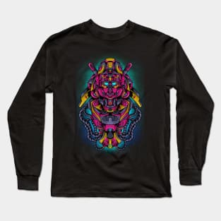 Head of Mecha Cyborg Long Sleeve T-Shirt